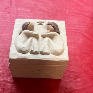 Willow Tree Cream and Brown Keepsake Box
